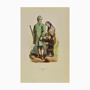 Auguste Wahlen, Familie Tschiuktsches, Lithographie, 1844