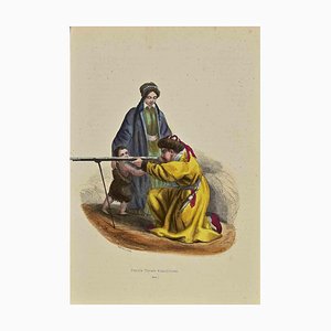 Auguste Wahlen, Tartar Family, Lithograph, 1844