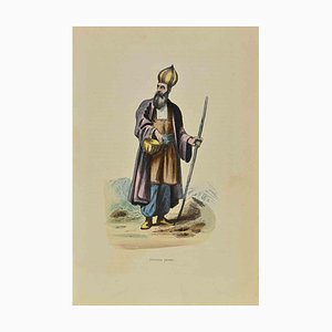 Auguste Wahlen, Persian Dervish, Lithograph, 1844