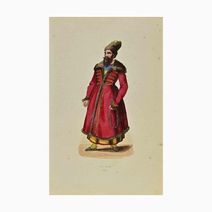 Auguste Wahlen, Persian Nobleman, Lithograph, 1844