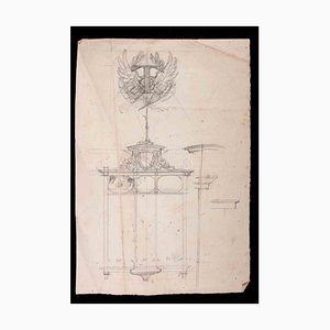 Alexandre Lagrant, Teaching Drawing to Children, Pencil & Ink Drawing, Early 20th Century