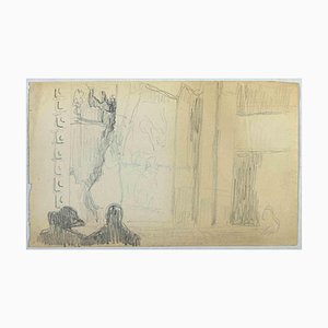 André Meaux Saint-Marc, Untitled, Pencil Drawing, 1920s