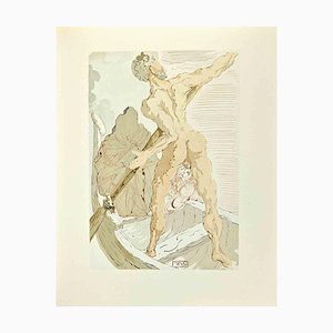 Salvador Dali, Charon, Woodcut Print, 1963