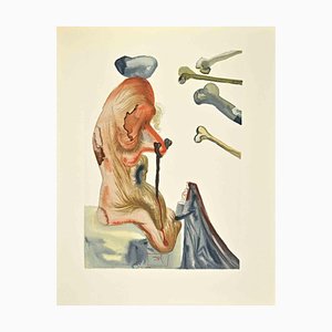 Salvador Dali, The Fraudulent, Woodcut Print, 1963