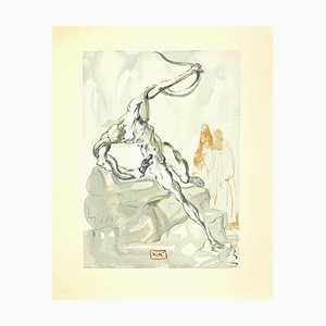 Salvador Dali, The Punishment of Vanni Fucci, Woodcut Print, 1963