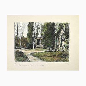 Léopold Robin, The Green Landscape, Etching, 19th Century