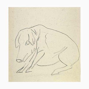 Louis Berthomme Saint-Andre, The Little Pig, Pencil Drawing, Mid 20th Century