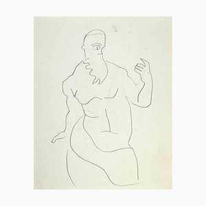 Louis Berthomme Saint-Andre, The Cyclops, Pencil Drawing, Mid 20th Century