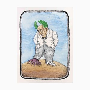 Yus, The Roman Roots, Watercolor & Ink, 1990s