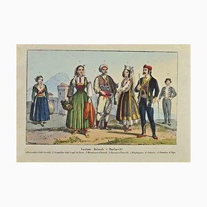 Auguste Wahlen, Dalmatian and Morlacchi Customs, Lithograph, 1844