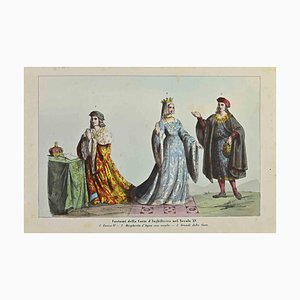 Auguste Wahlen, Costumes of the Court of England, Lithograph, 1844