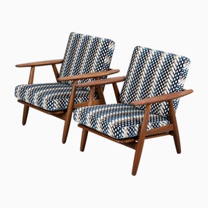 Set of Ge240 Armchairs by Hans Wegner