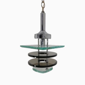 Glass Chandelier from Fontana Arte, Italy, 1960s