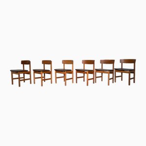 Mid-Century Scandinavian Öresund Side or Dining Chairs by Børge Mogensen for Frederica, 1960s, Set of 6