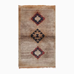 Vintage Turkish Angora Wool Shaggy Rug