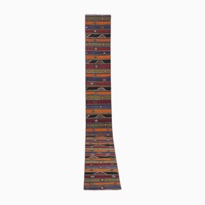 Natural Undyed Wool Kilim Runner Rug, Early 20th Century