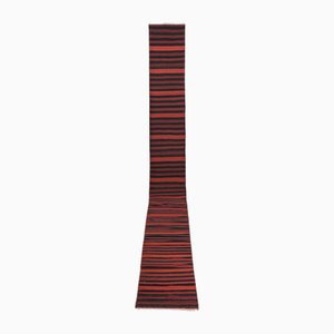 Turkish Kilim Runner Hand Woven Wool Long Runner 21 X 228