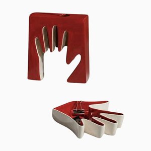 Ceramics Imprint and Pin Tray by Luisa Parisi for Cassina, Set of 2