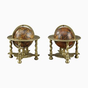 17th Century Celestial and Terrestrial Globes by Vincenzo Coronelli, 1697, Set of 2