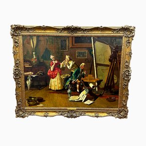 Pompeo Massani, Genere Italiano Ammirazione reciproca, Pittura ad olio, XIX secolo