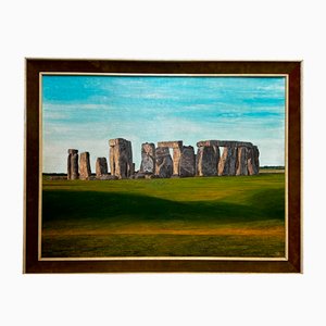 Stonehenge, Salisbury Plain, Wiltshire, siglo XX, pintura al óleo