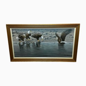 Justin Prigmore, North American Bald Eagles, Acrylic Painting