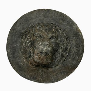 Antique British Round Georgian Lion Garden Sculpture