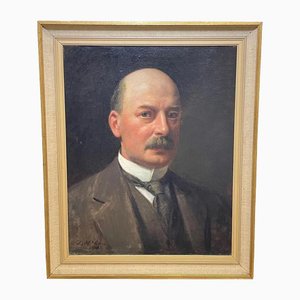 John McGhie, comerciante de hierro y acero de Glasgow, 1916, pintura al óleo