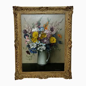Danny Ferguson RSW, Scottish Wild Flowers, Oil Painting, 1970s