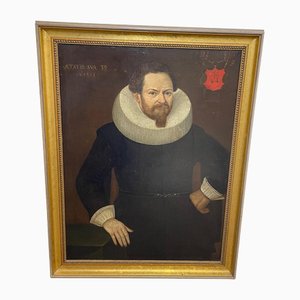 Niederländischer Künstler, Porträt eines Kaufmanns, Ölgemälde, 17. Jh.