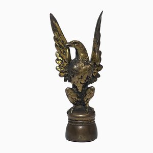 French Gilt Bronze Eagle Bird Sculpture
