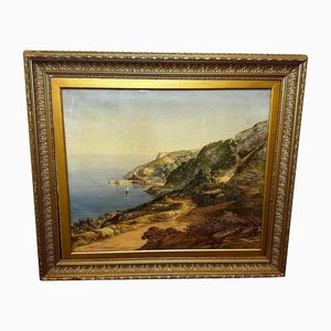 Samuel Edward Kelly, Coastal Landscape Babbacombe Beach Devon, Watercolour Painting