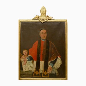 Artista italiano, Retrato del Papa Clemente XIII, siglo XVIII, Pintura al óleo