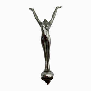 Escultura de la mascota del automóvil de cromo Art Déco