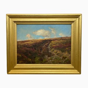 Arthur Wardle, Paesaggio di Exmoor, Inizio XX secolo, Dipinto ad olio, Incorniciato