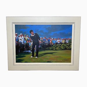 Craig Campbell, Seve Victory at the Open St. Andrews, 1984, Oil Painting, Framed