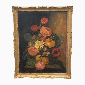 Dorothy Pulford, Fiori impressionisti, metà del XX secolo, Dipinto ad olio