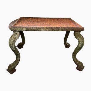 French Louis XVI Grand Tour Plinth Garden Table in Cast Iron, 18th Century