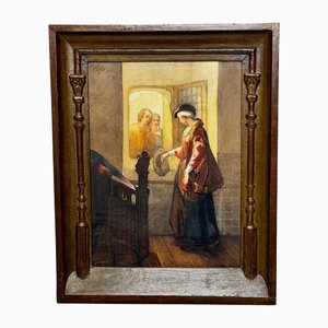 Christoffel Bisschop, Tudor Monarch Noble Mary Stuart Queen of Scots, 19th Century, Watercolor, Framed