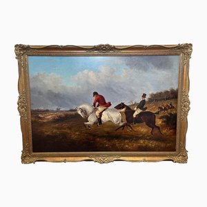Thomas Smythe, Scena di caccia alla carica, XIX secolo, Dipinto ad olio