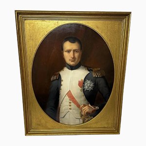 Artista, Francia, Ritratto militare di Napoleone Bonaparte, Fine XIX secolo, Dipinto ad olio, Con cornice