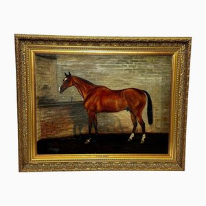 Timothy B Whitby, caballo de carreras de menta, 1912, pintura al óleo