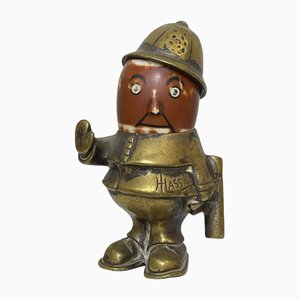 Small Antique English Traditional Classic Car Robert Policeman Mascot by John Hassall, 1920s