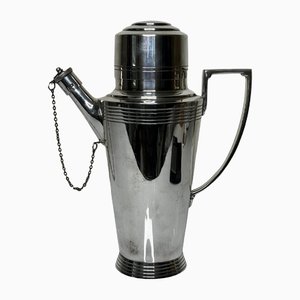 English Art Deco Cocktail Shaker by Keith Murray for Mappin & Webb, 1930s