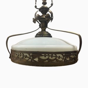 Jugendstil Hängelampe von Otto Wagner