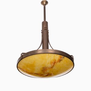 Large Art Deco Ceiling Lamp, France, 1980s