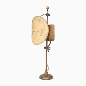 Goldene Tischlampe im Bouillotte Stil, Frankreich, 1960er