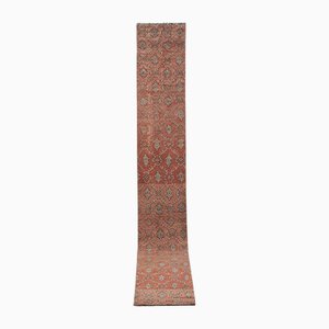 Turkish Hand-Knotted Long Runner Rug, 1960s