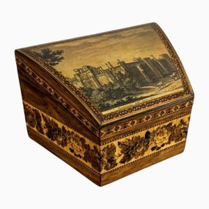 Boîte de Papeterie Victorienne Tunbridge Ware, 1860s