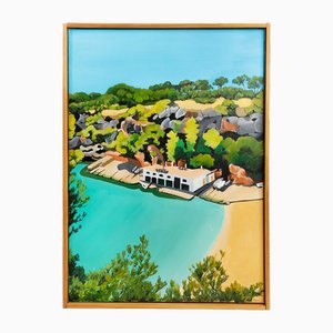 Octavia Campbell-Davy’s, Cala Pi, Acrylic on Canvas, Framed